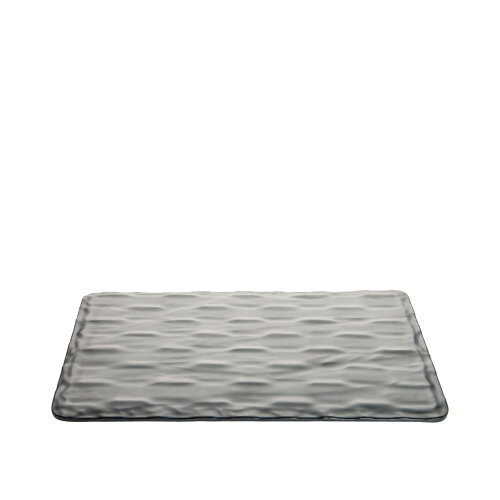 Siyah Melmn D.Gen Taş Görünümlü Düz Tepsi 53Cm - ULTRAFORM MELAMİN