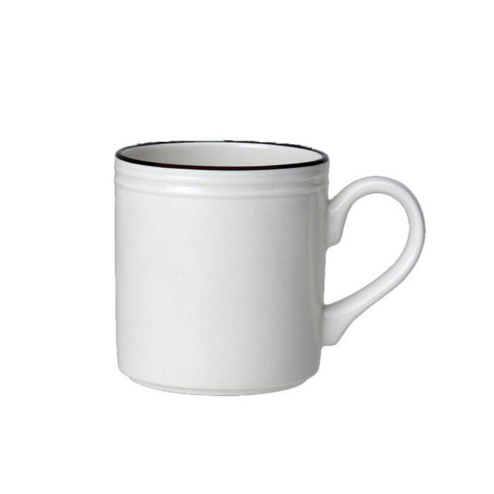 Steelite Bead Black Band Mug 28.5Cl (10Oz) 1406X0135 - 1