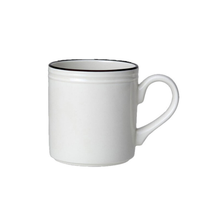 Steelite Bead Black Band Mug 28.5Cl (10Oz) 1406X0135 - 1
