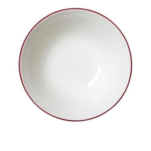 Steelite Bead Maroon Band Oatmeal Kase 16.5 cm 1407X0124 - 2