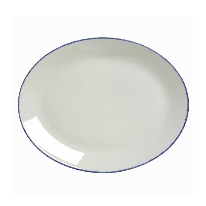Steelite Blue Dapple Oval Tabak 34.25 Cm 17100145 - 1
