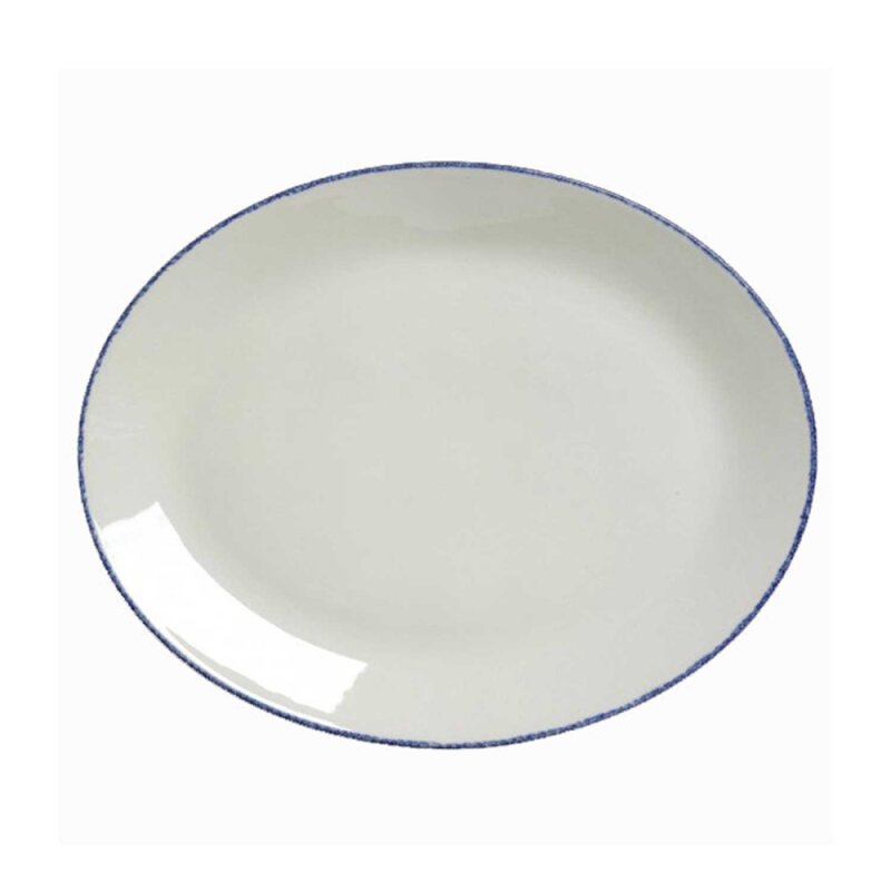 Steelite Blue Dapple Oval Tabak 34.25 Cm 17100145 - 1