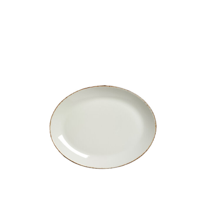 Steelite Brown Dapple Oval Kayık Tabak 30.5 cm 17140142 - 1