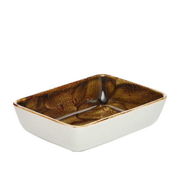 Steelite Craft Brown Kare Tepsi 16,5X12 cm 11320366 - 1