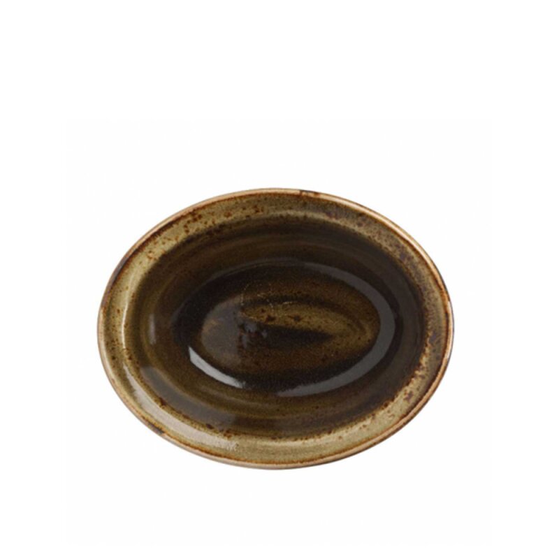 Steelite Craft Brown Oval Knrl.Fırın Kabı 15,75cm 11320328 - 1