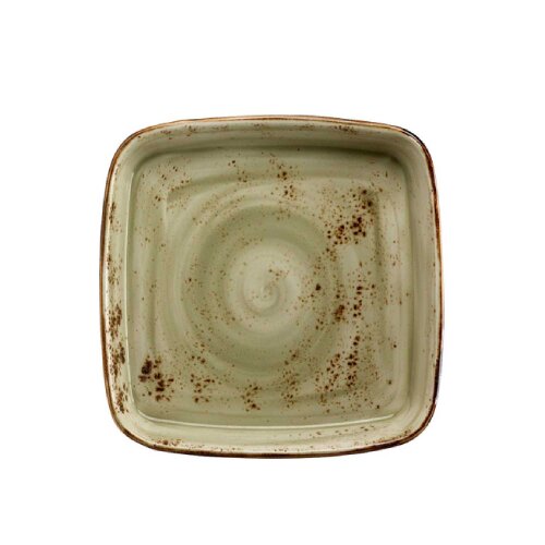 Steelite Craft Green Gratin Kabı Kare 25,5 cm 11310329 - STEELİTE