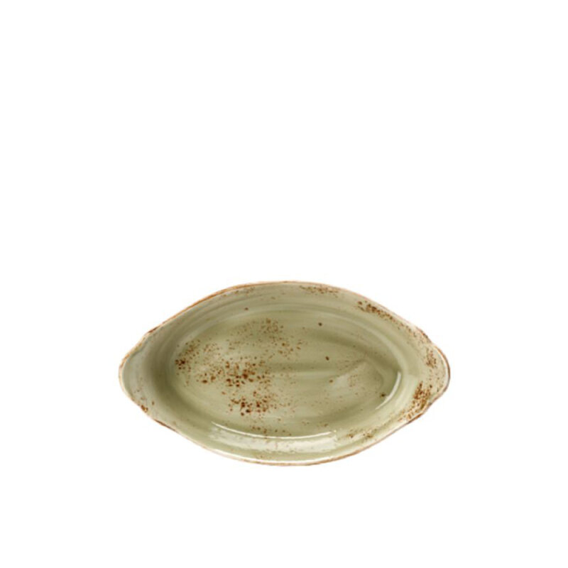 Steelite Craft Green Oval Meze Tabak 20X11 cm 11310318 - 1