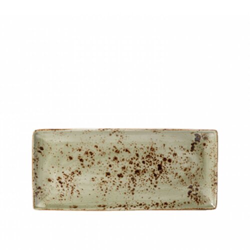Steelite Craft Green Köşeli Sunum Tabak 37X6.5cm 11310552 - STEELİTE