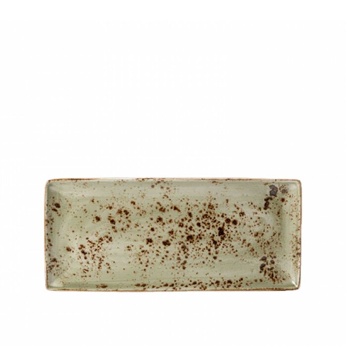 Steelite Craft Green Köşeli Sunum Tabak 37X6.5cm 11310552 - 1