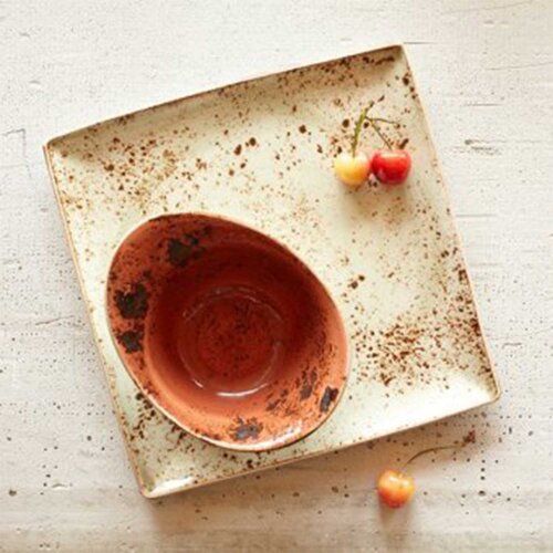 Steelite Craft Green Kare Tabak 27 x 27 cm 11310553 - 2