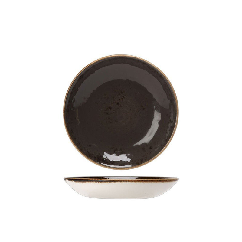 Steelite Craft Grey Şekilli Çukur Tabak 13 Cm 11540571 - 1