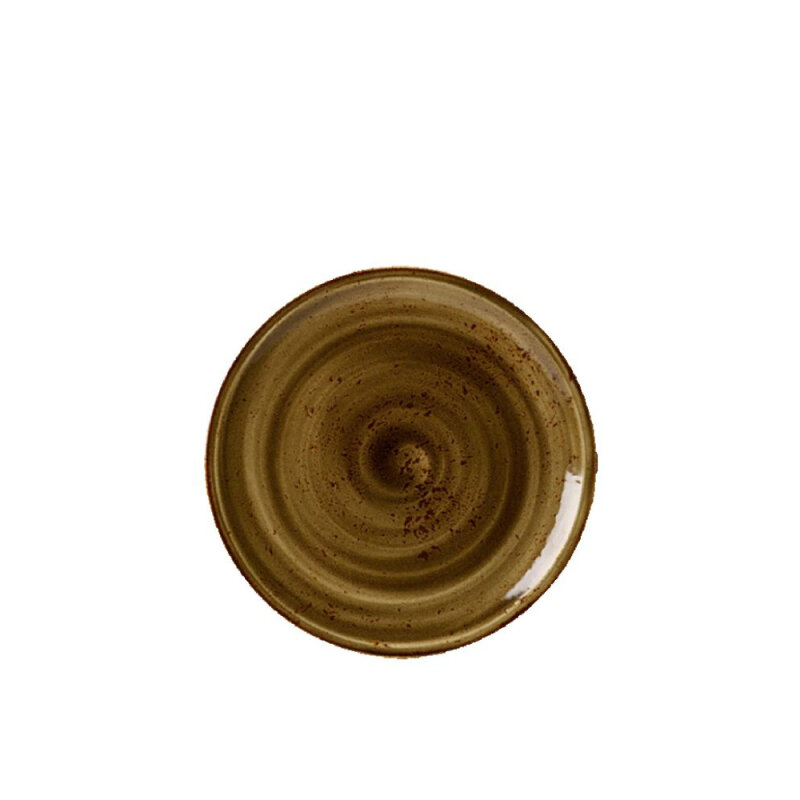 Steelite Craft Kahverengi Düz Tabak Coupe 23 cm 11320543 - 1