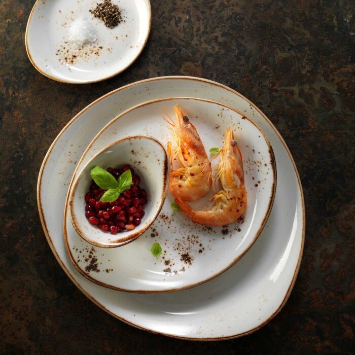 Steelite Craft Whıte Şekilli Tabak 25 cm 11550521 - 2