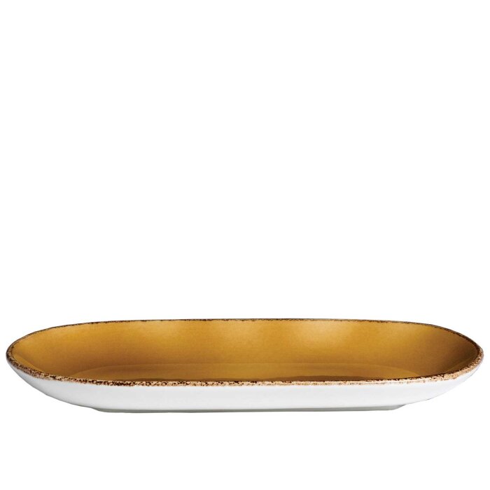 Steelite Terramesa Hardal Renk D.Dörtgen Tabak 25,50X13 cm 11210577 - 1