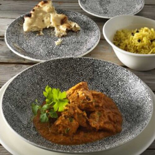 Steelite Ink Crackle Siyah Coupe Kase 20,5cm 17600570 - 2