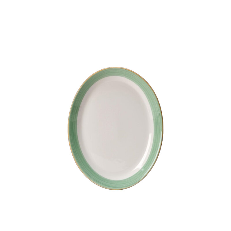 Steelite Rio Yeşil Oval Kayık Tabak 30,5 cm 15290142 - 1