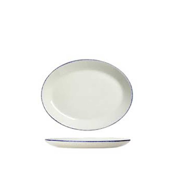 Steelite Blue Dapple Oval Tabak 28 cm 17100141 - 1