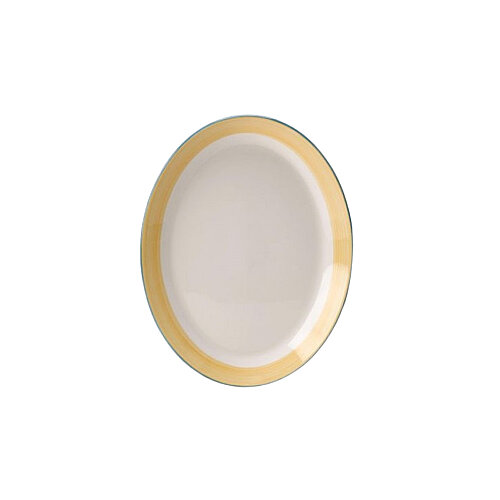  Steelite Simp.Rio Yellow Oval Sunum Tabak 20,25 Cm - STEELİTE