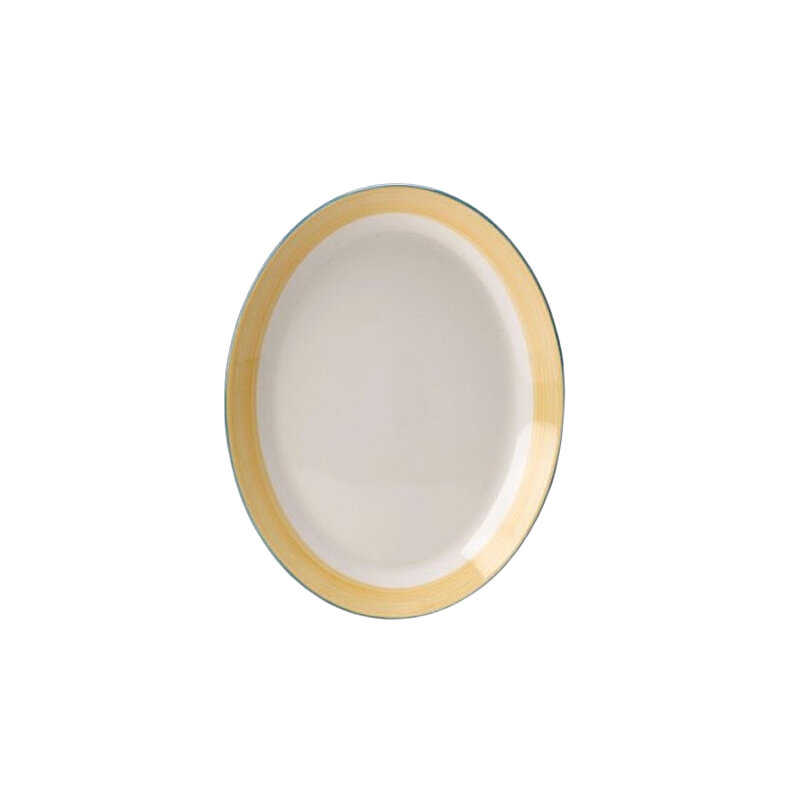  Steelite Simp.Rio Yellow Oval Sunum Tabak 20,25 Cm - 1