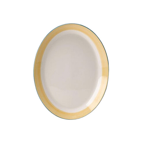  Steelite Simp.Rio Yellow Oval Sunum Tabak 28 Cm - STEELİTE