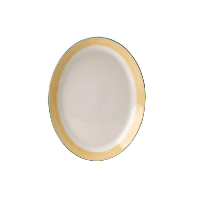 Steelite Simp.Rio Yellow Oval Sunum Tabak 30,5 Cm - 1