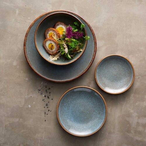 Steelite Alma Tacana Azul Düz Tabak 27 cm A320P096A - 2