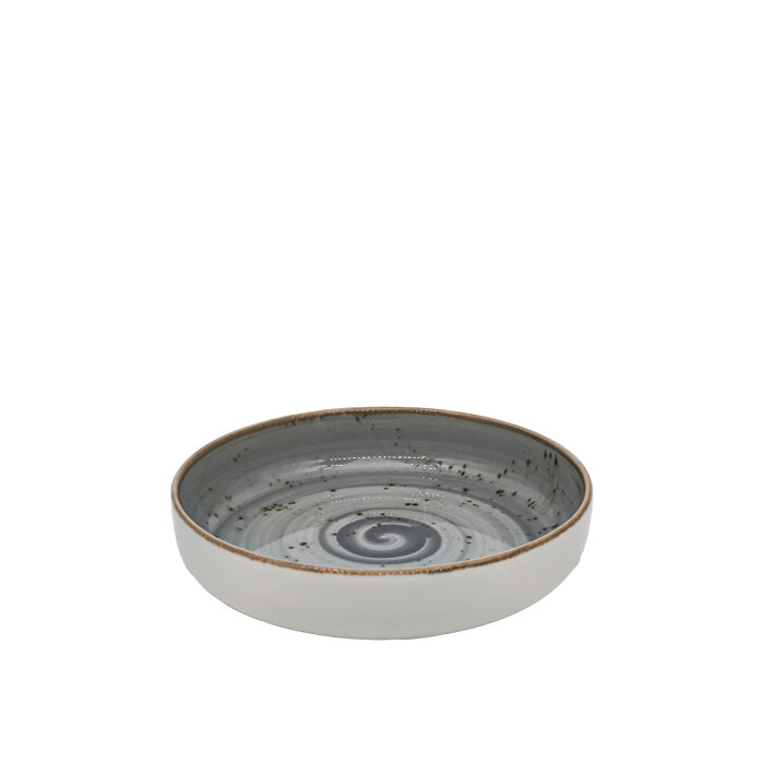 Tulu Porselen Step Çukur Tabak 20 cm Reactıve 67 Gri STP20CKR67 - 1