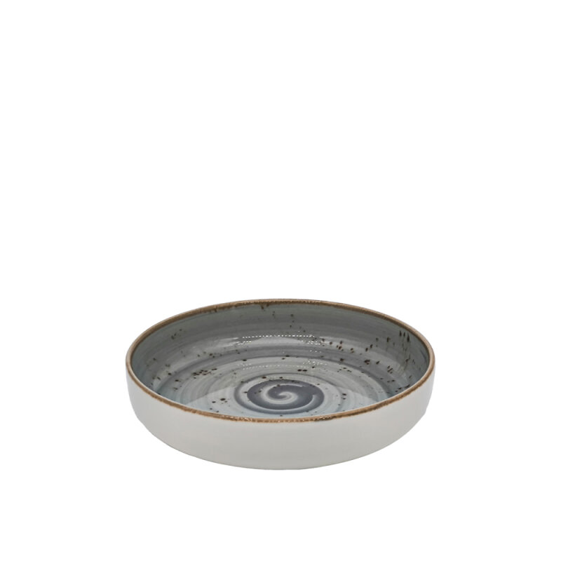 Zest Porcelain Step Çukur Tabak 20 Cm-Paris Gri - 1