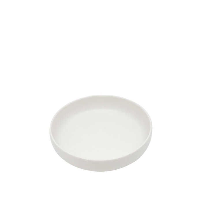 Tulu Porselen Step Çukur Tabak 20 cm Saten Beyaz STP20CKST01 - 1
