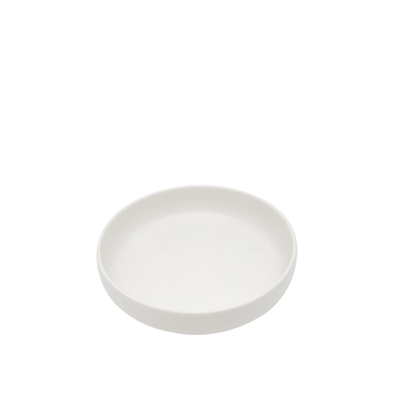 Tulu Porselen Step Çukur Tabak 20 cm Saten Beyaz STP20CKST01 - 1
