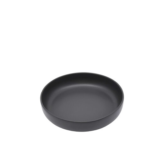 Tulu Porselen Step Çukur Tabak 20 cm Saten Siyah STP20CKST64 - TULU PORSELEN