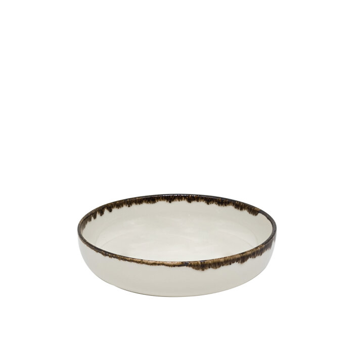 Tulu Porselen Step Çukur Tabak 20 cm Tabak Chocolate STP20CKCT47 - 1