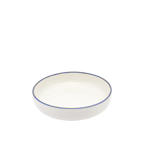 Tulu Porselen Step Çukur Tabak 20cm File 33 Mavi STP20CKF33 - TULU PORSELEN