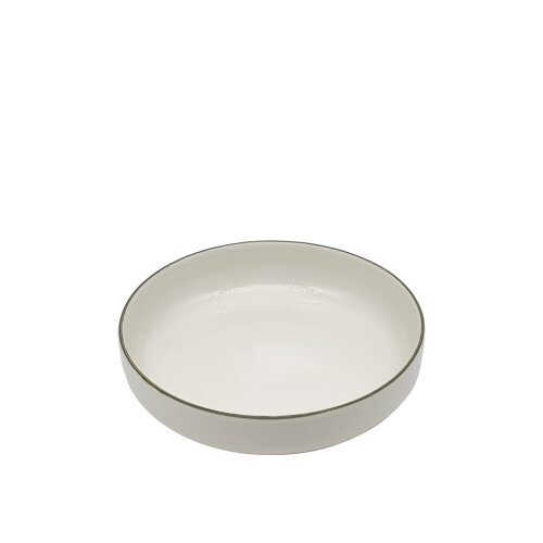 Tulu Porselen Step Çukur Tabak 20cm File 77 Yeşil STP20CKF77 - TULU PORSELEN