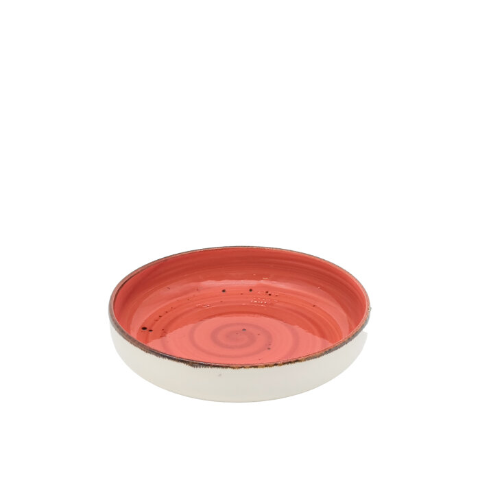 Tulu Porselen Step Çukur Tabak 20Cm - Reactıve 36 Kırmızı STP20CKR36 - 1