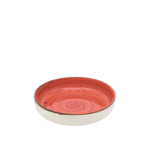 Tulu Porselen Step Çukur Tabak 20Cm - Reactıve 36 Kırmızı STP20CKR36 - TULU PORSELEN
