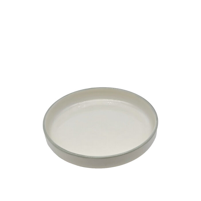 Tulu Porselen Step Çukur Tabak 24 cm File 67 Gri STP24CKF67 - 1