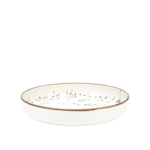 Zest Porcelain Step Çukur Tabak 24 Cm-Paris Krem - ZEST PORCELAIN