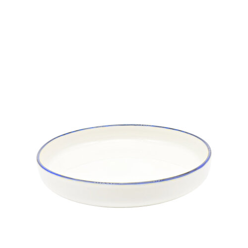 Tulu Porselen Step Çukur Tabak 24cm File 33 Mavi STP24CKF33 - TULU PORSELEN