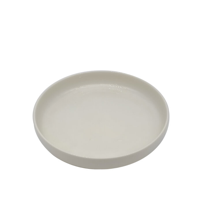 Tulu Porselen Step Çukur Tabak 24Cm Krem - 1