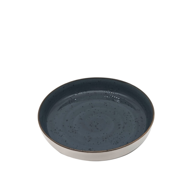 Zest Porcelain Step Çukur Tabak 24Cm -Paris K.Mavi - 1