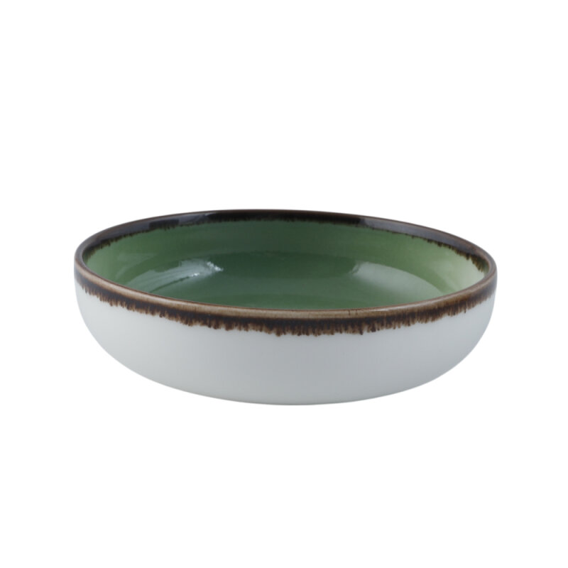 Zest Porcelain Step Çukur Tabak 24Cm-Volta Çağla - 1