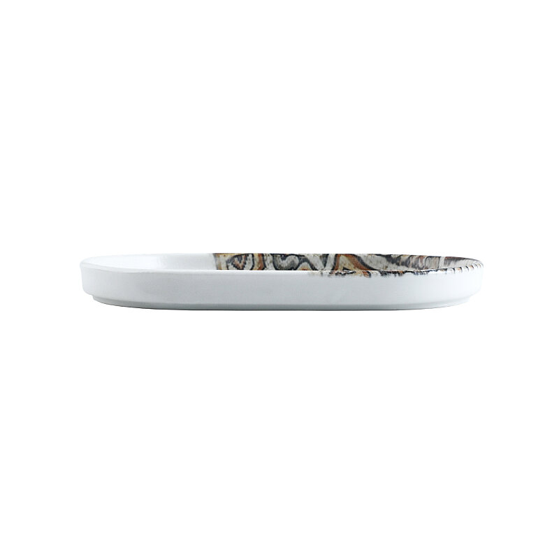 Zest Porcelain Step Kayık Tabak 20 X 12 Cm-Elbe - 2