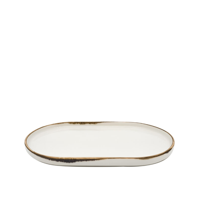 Zest Porcelain Step Kayık Tabak 30 X 18 cm Chocolate STP30KYCT47 - 1