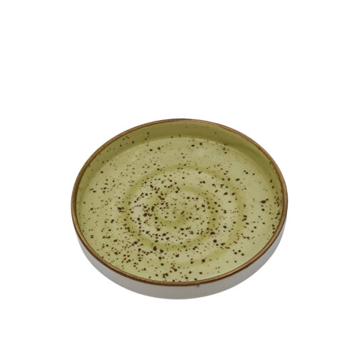 Tulu Porselen Step Düz Tabak 14 cm Reactive 77 Yeşil STP14TBR77 - TULU PORSELEN
