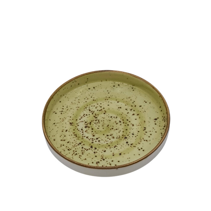 Tulu Porselen Step Düz Tabak 14 cm Reactive 77 Yeşil STP14TBR77 - 1