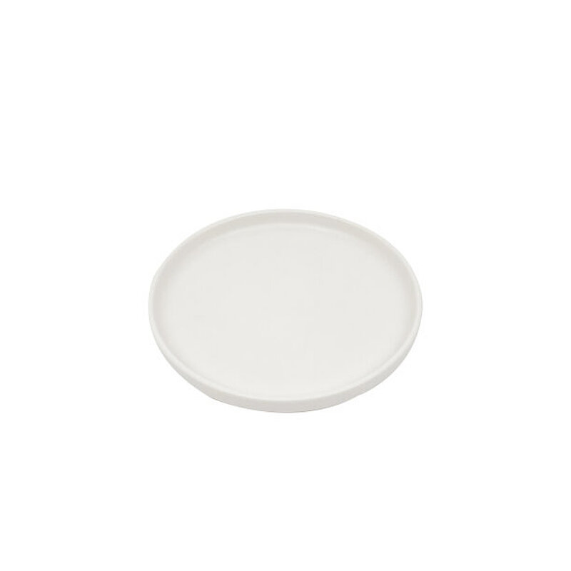 Tulu Porselen Step Düz Tabak 17,5 cm - Saten Beyaz - 1