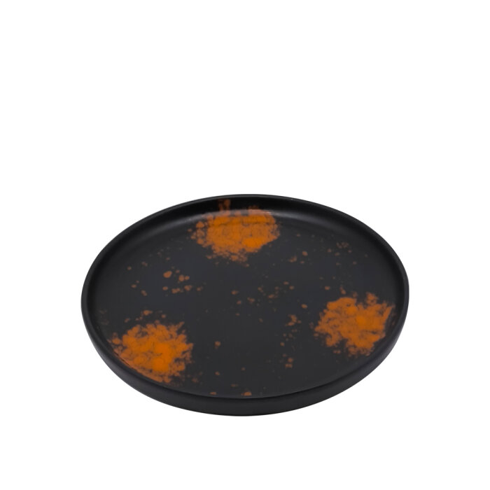 Tulu Porselen Step Tabak 21cm Oxi 44 Turuncu STP21TBOX44 - 1