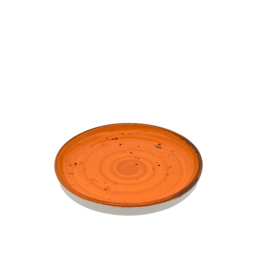 Tulu Porselen Step Tabak 23,5cm Reactıve 44 Turuncu STP24TBR44 - TULU PORSELEN