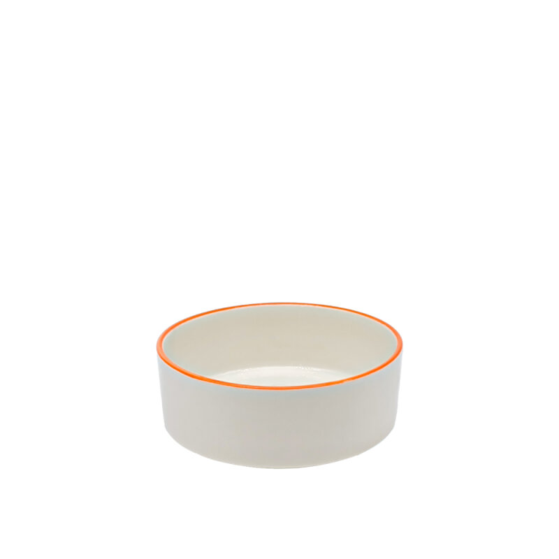 Tulu Porselen Step Yüksek Kase 12 cm File 44 Turuncu STP12YKSF44 - 1